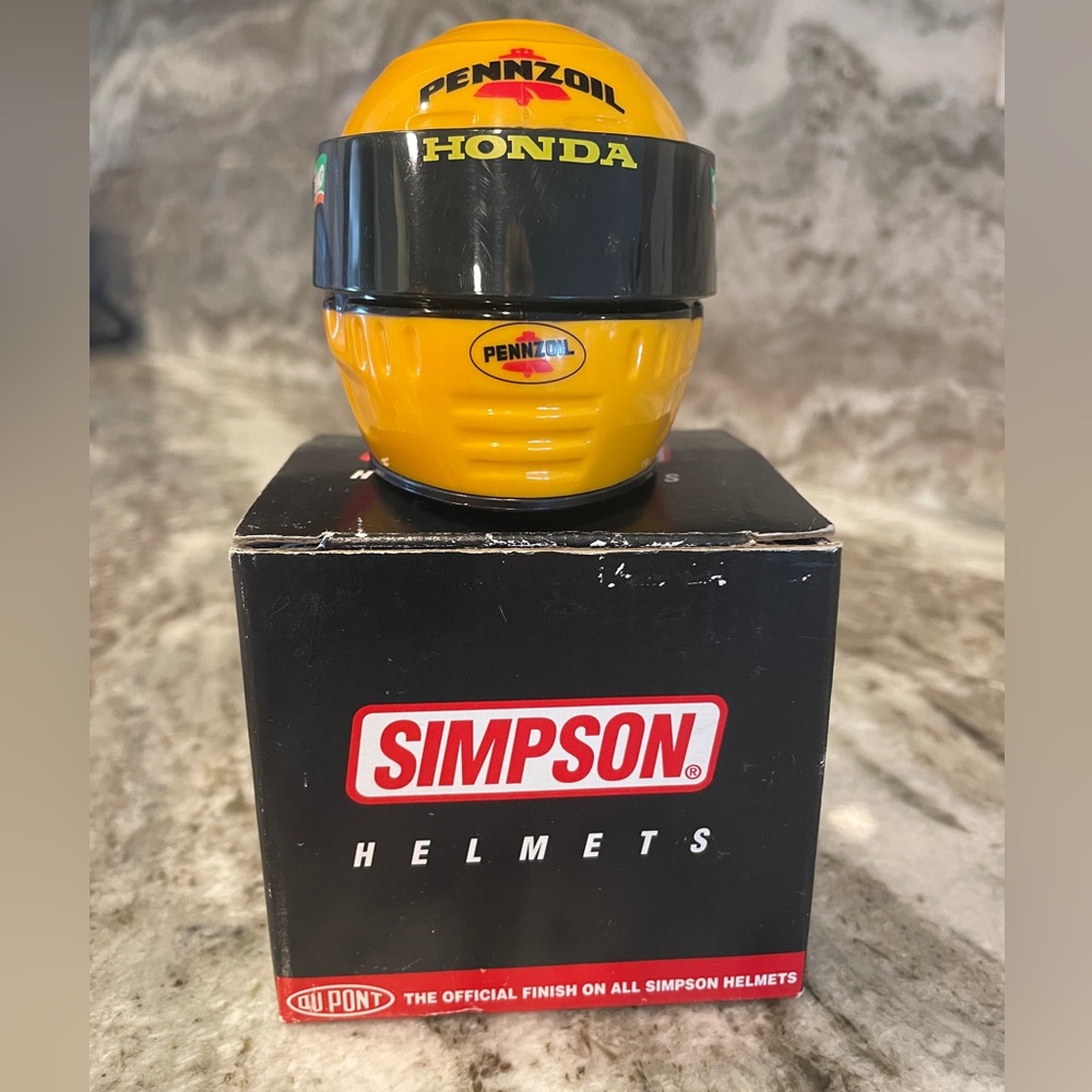 Gil De Ferran mini Helmet Racing-Indy Penzoil Honda Miniature Simpson